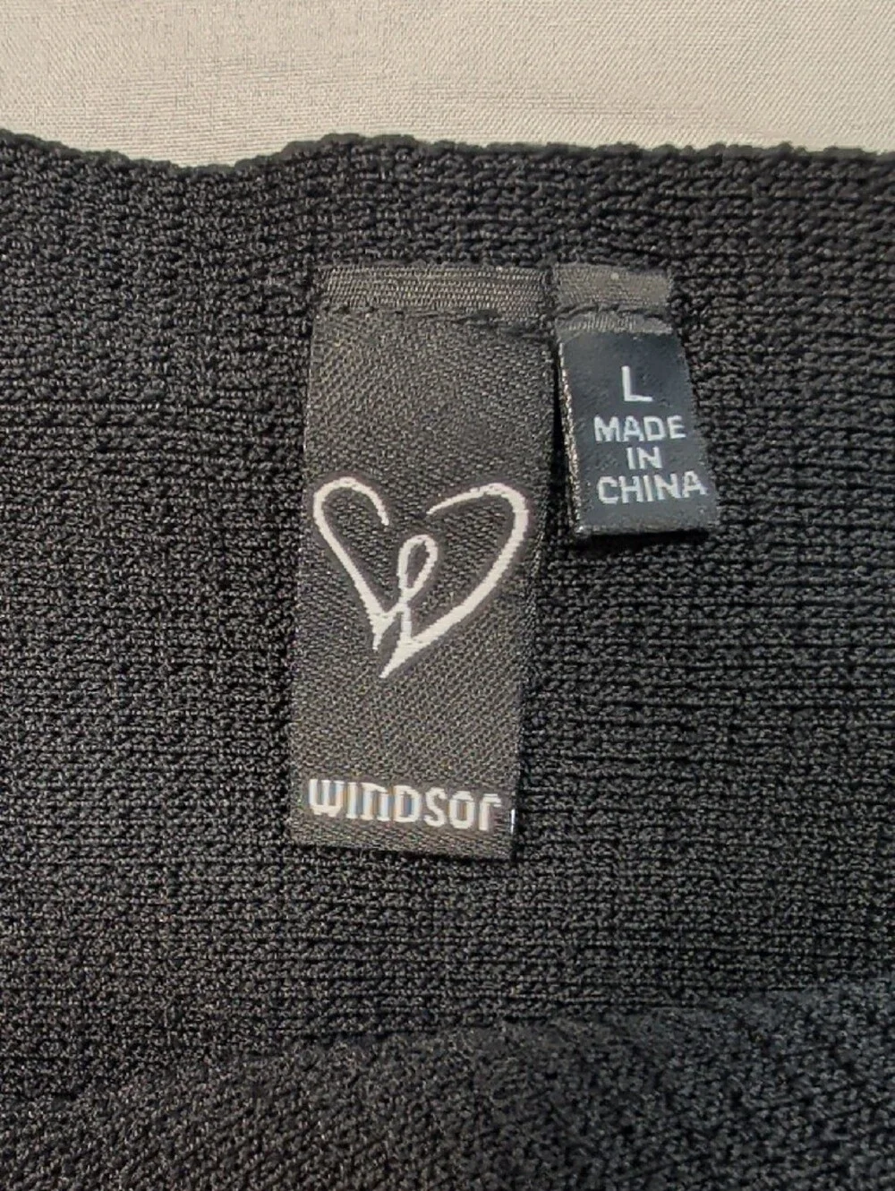 Windsor Black Ribbed Square-Neck Crop Tank Top